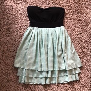 Strapless Mint Dress